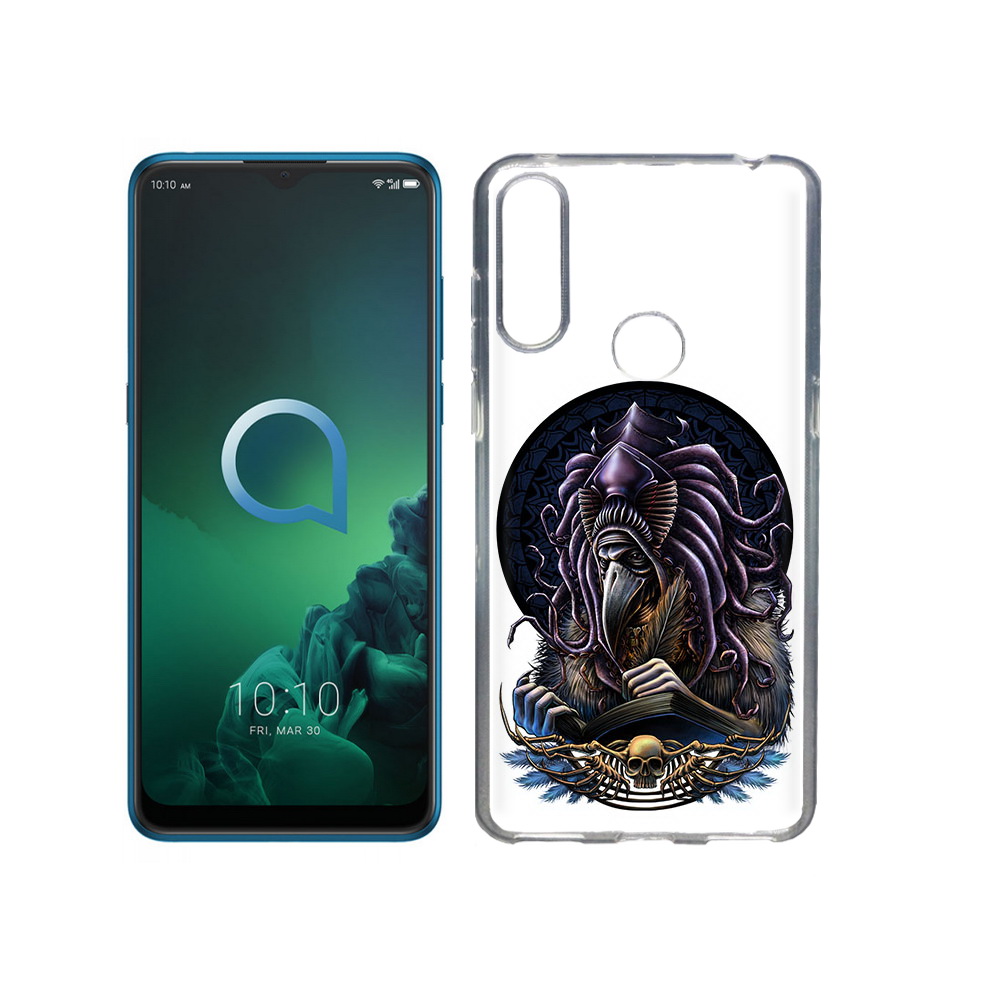 

Чехол MyPads Tocco для Alcatel 3X умный ворон (PT227136.670.650), Прозрачный, Tocco