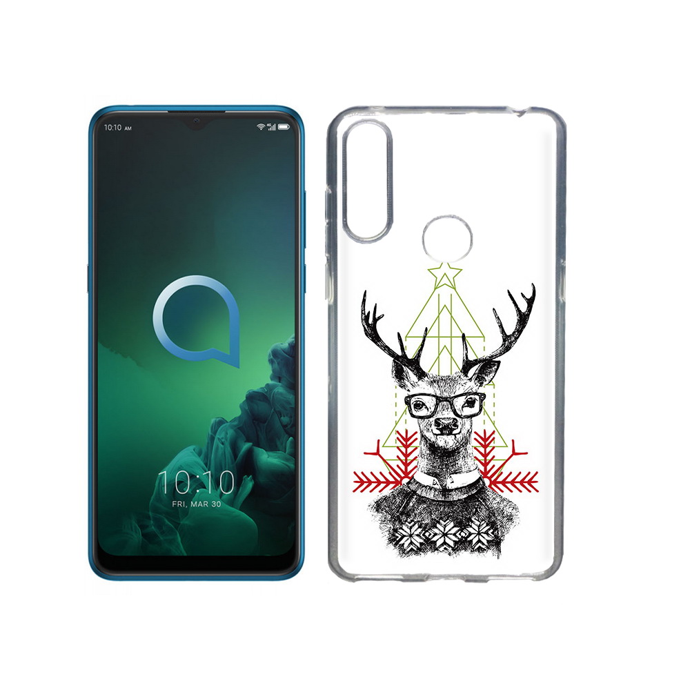 

Чехол MyPads Tocco для Alcatel 3X умный олень (PT227136.670.652), Прозрачный, Tocco