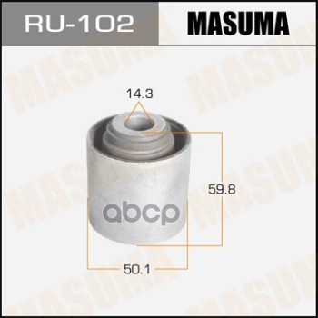 

MASUMA 'RU102 Сайлентблок задн. нижней продольной тяги пер. 1шт