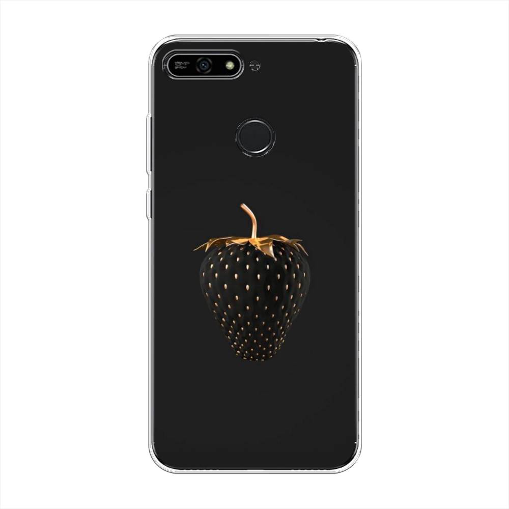 

Чехол Awog на Honor 7A Pro "Черно-золотая клубника", Черный;золотистый, 65450-10