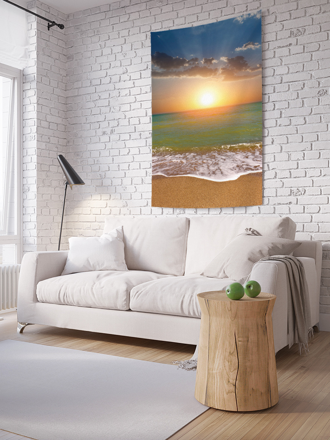 

Вертикальное фотопанно на стену JoyArty Оранжевый закат 100x150 см, Оранжевый закат