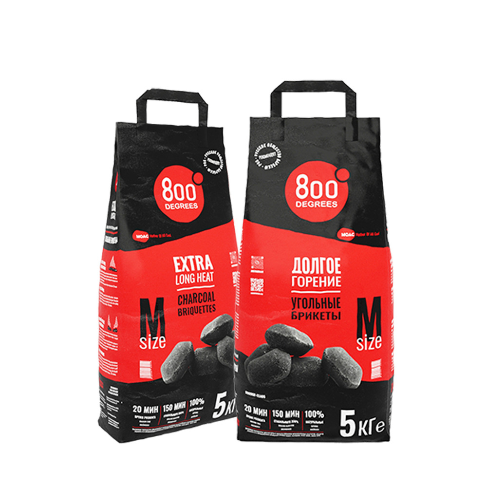Уголь брикеты 800 Degrees Extra Long Heat 800DGR-ELH05/2 5 кг 2 шт