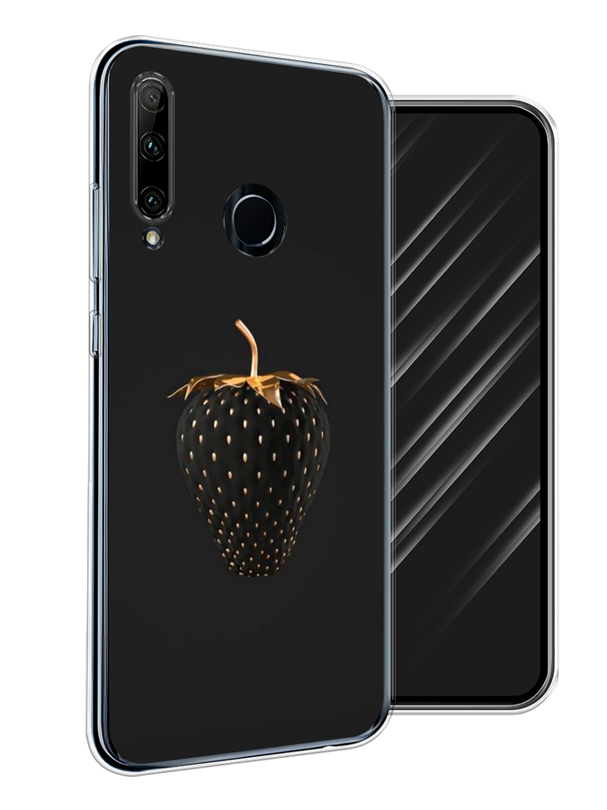 

Чехол Awog на Huawei P Smart Plus 2019 "Черно-золотая клубника", Черный;золотистый, 69250-10