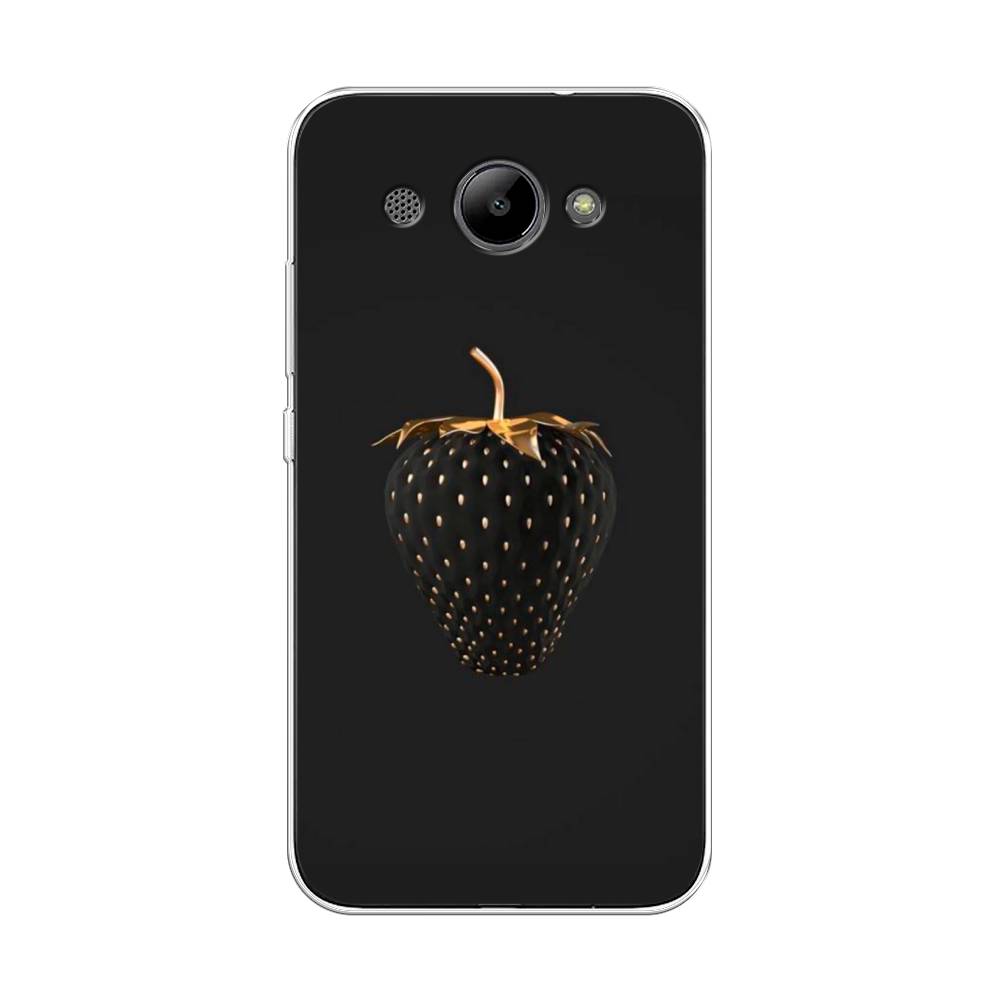 

Чехол Awog "Черно-золотая клубника" для Huawei Y3 2018, 65850-10