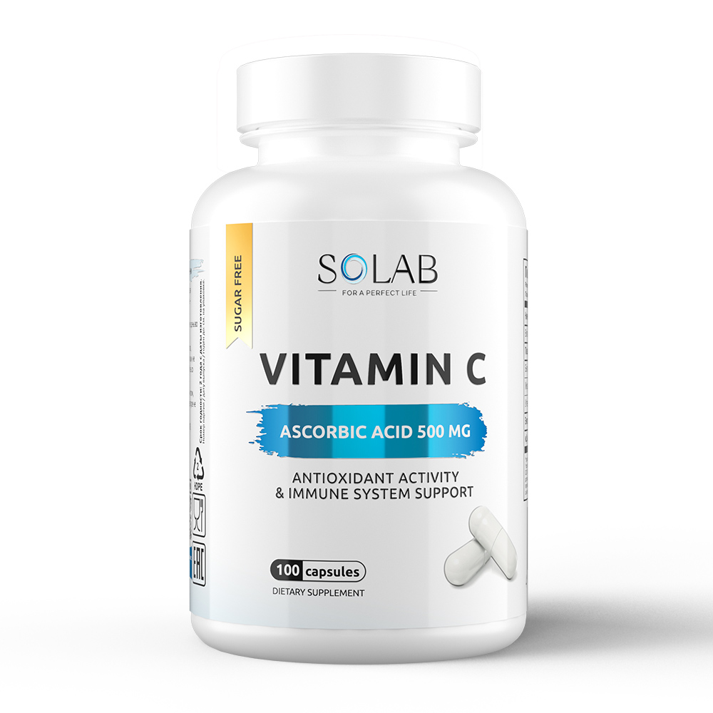 Купить Витамин С SOLAB 500 мг капсулы 100 шт.