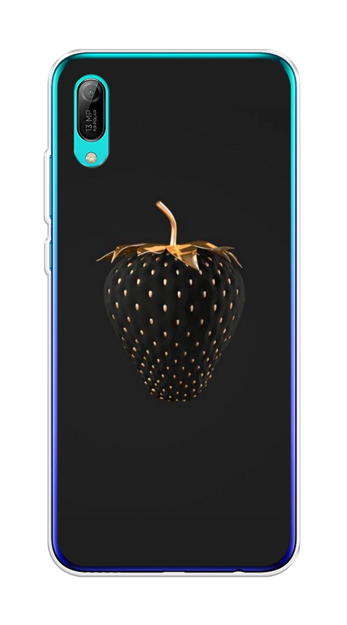 

Чехол Awog на Huawei Y6 Pro (Prime) 2019 "Черно-золотая клубника", Черный;золотистый, 68150-10