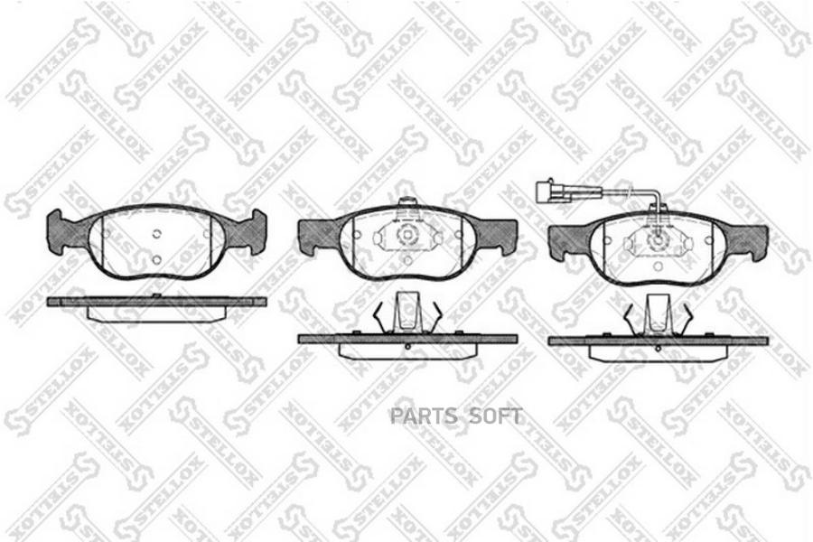 

Тормозные колодки Stellox 599011BSX
