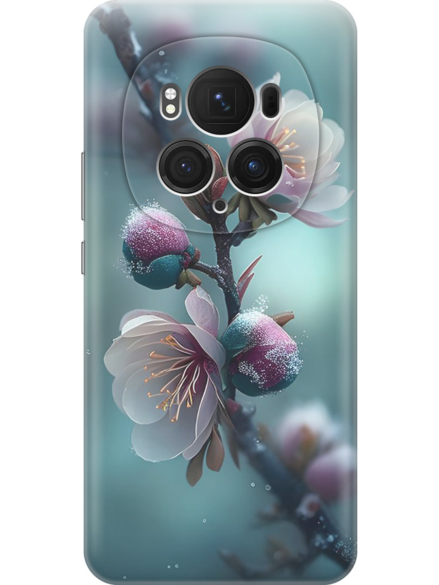 

Силиконовый чехол на Honor Magic6 Pro с принтом "Распускающиеся бутоны", Прозрачный;белый;голубой, 782623421