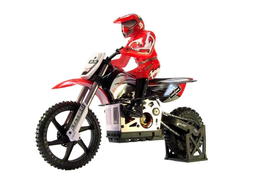 фото Радиоуправляемый мотоцикл himoto burstout bl rtr, масштаб 1:4, 2.4g, mx400bl-red