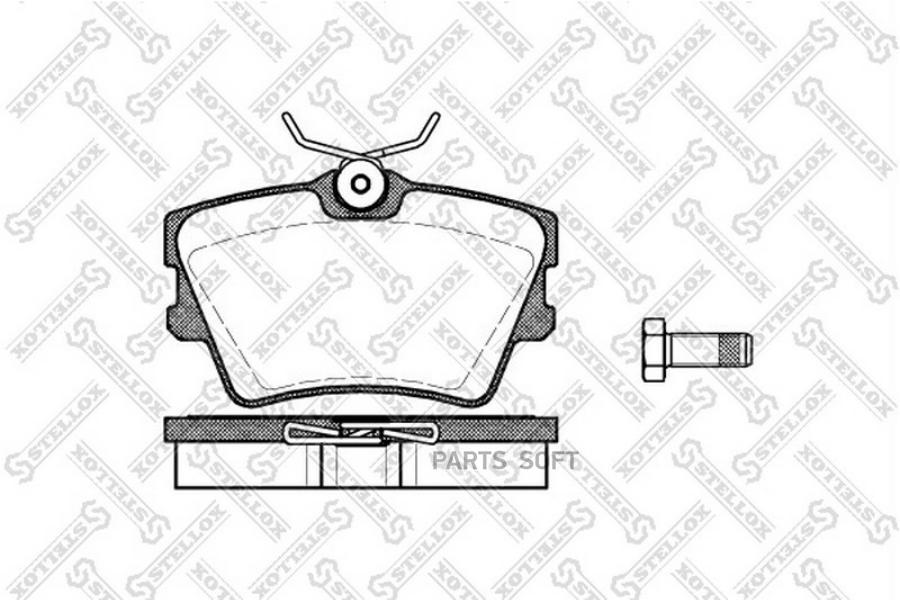 

Тормозные колодки Stellox 602000BSX