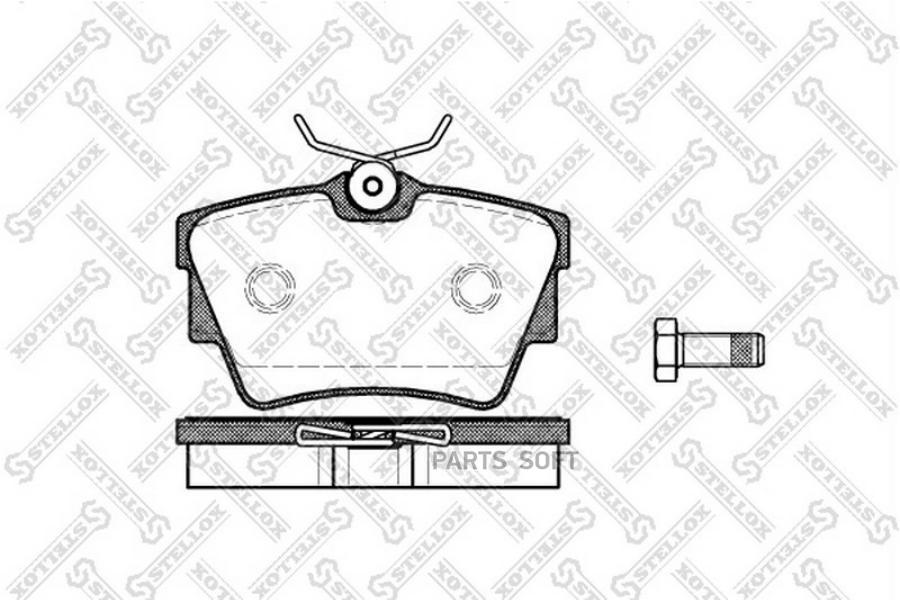 

Тормозные колодки Stellox 602010BSX