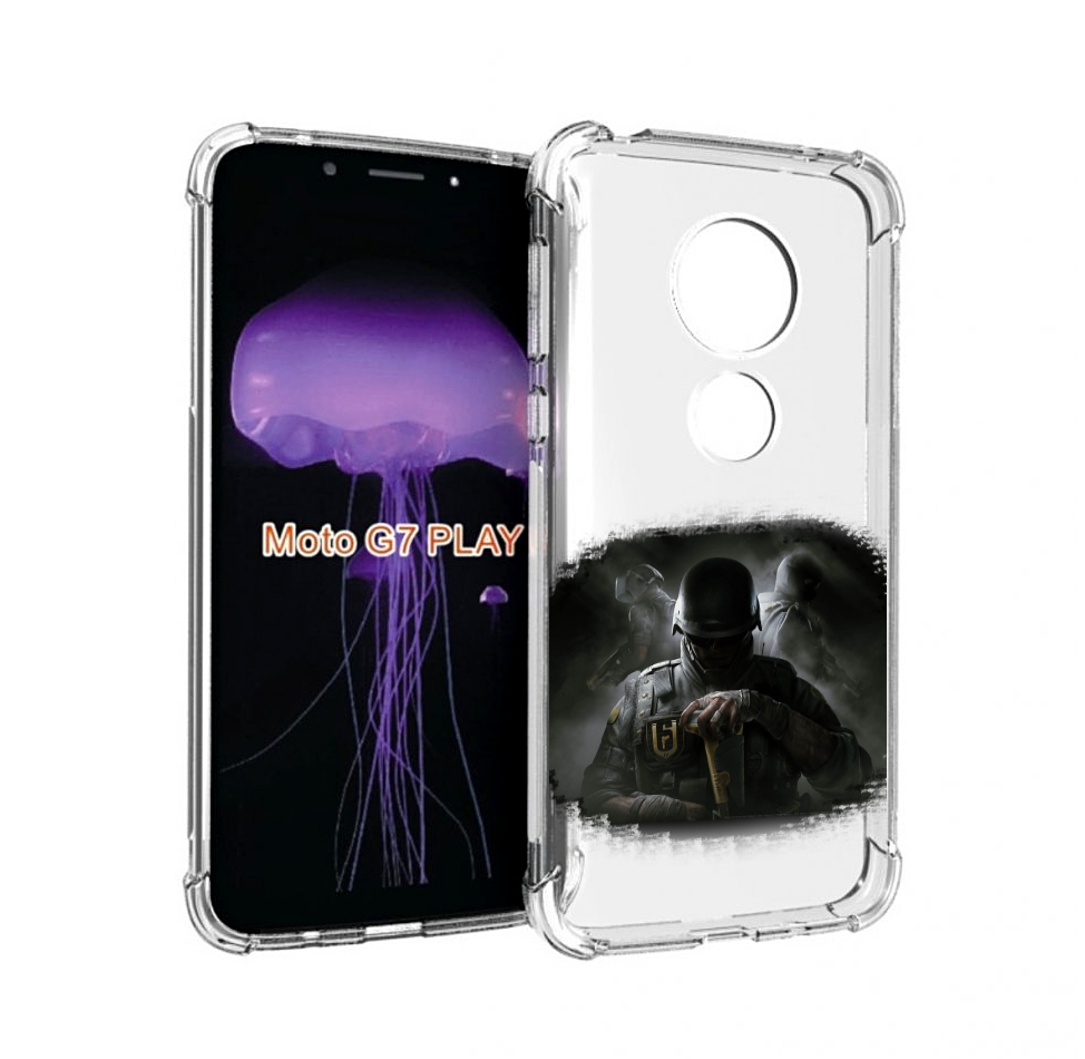 

Чехол MyPads Rainbow Six Siege для Motorola Moto G7 Play, Прозрачный, Tocco