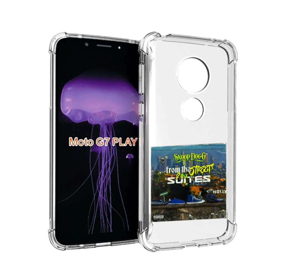 

Чехол MyPads Snoop Dogg FROM THE STREET 2 THA SUITES для Motorola Moto G7 Play, Прозрачный, Tocco