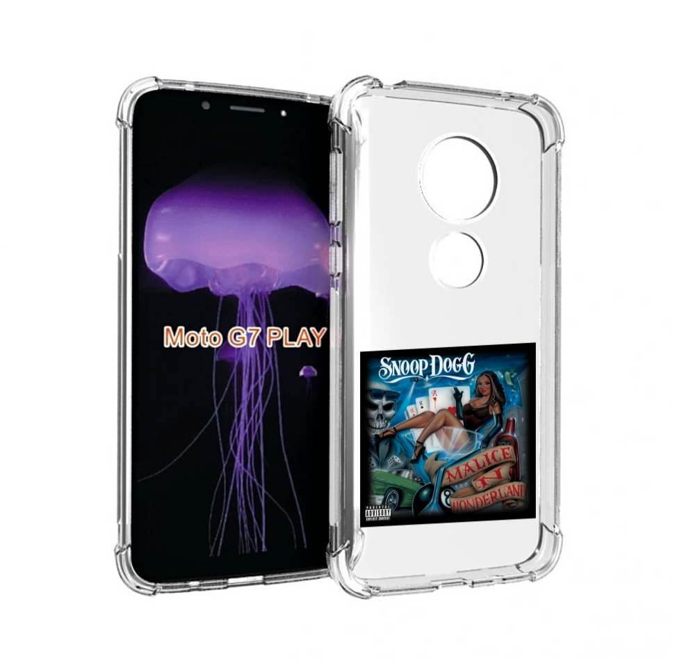 

Чехол MyPads Snoop Dogg MALICE N WONDERLAND для Motorola Moto G7 Play, Прозрачный, Tocco