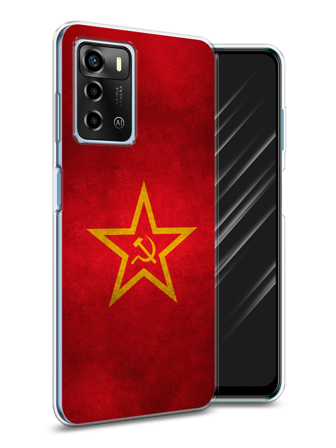 

Чехол Awog на ZTE Blade A72 / ЗТЕ Блэйд A72 "Красное знамя", Разноцветный, 135450-10