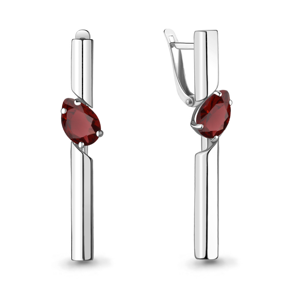

Серьги из серебра с гранатом Aquamarine 4744703_925_р, 4744703_925_р