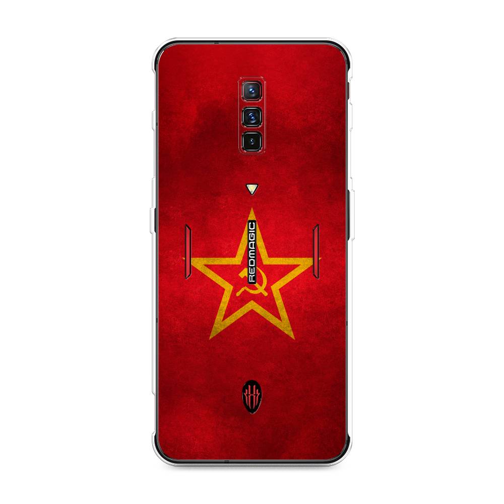 фото Силиконовый чехол "красное знамя" на zte nubia red magic 6 awog