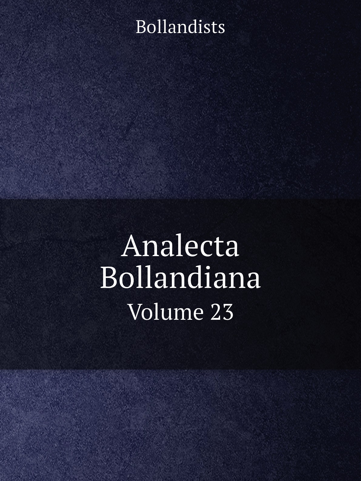 

Analecta Bollandiana