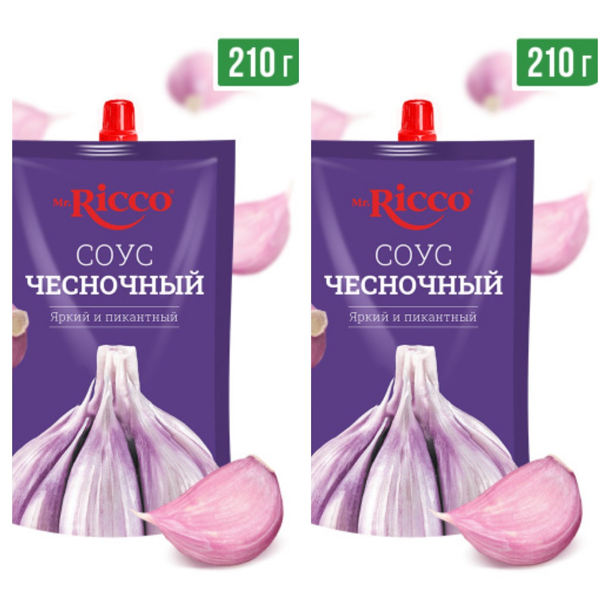 Соус Mr.Ricco Чесночный, 210 г х 2 шт