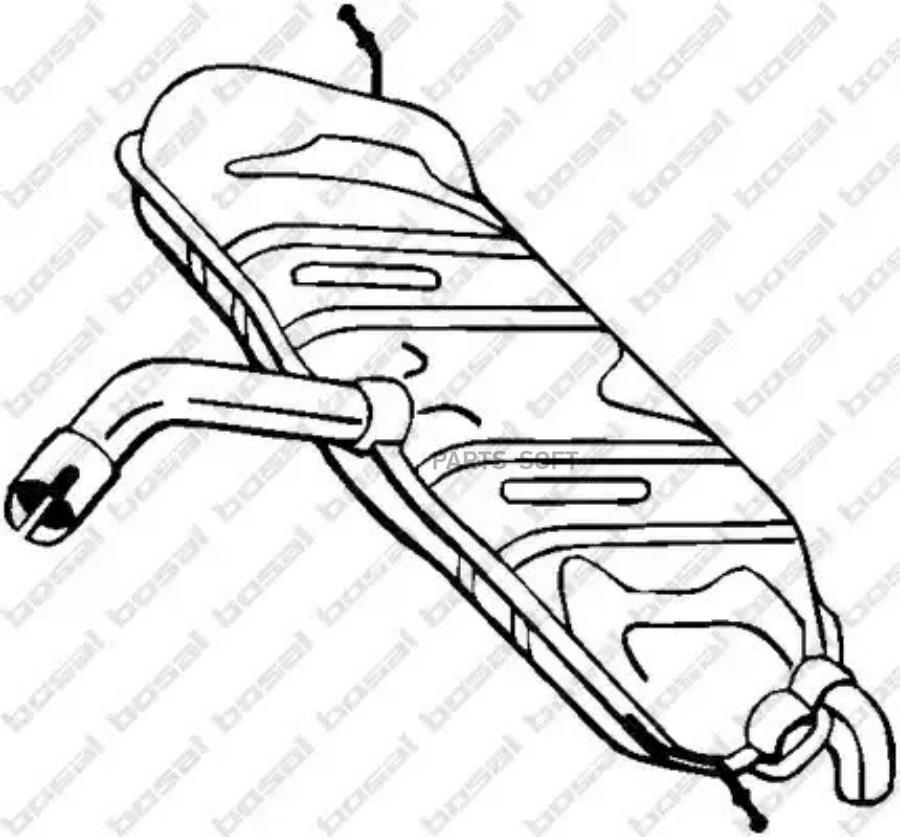 

Глушитель задняя часть VW Golf Plus V/Golf V/Golf VI 03>13 BOSAL 233807