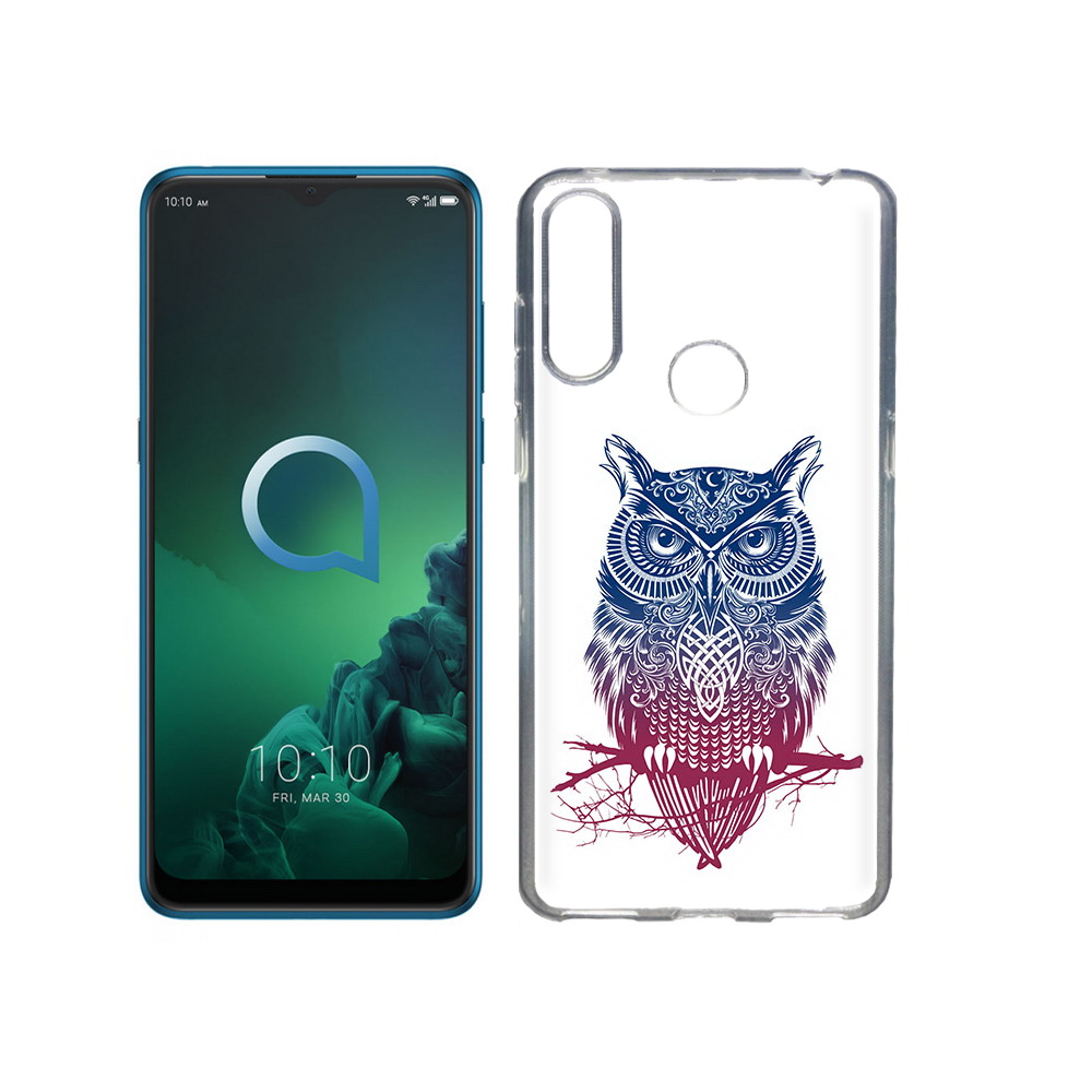 

Чехол MyPads Tocco для Alcatel 3X хиппи сова (PT227136.670.664), Прозрачный, Tocco