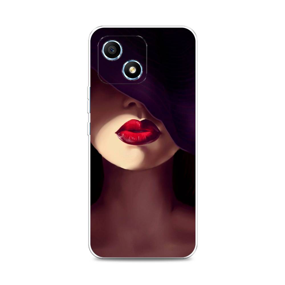 фото Силиконовый чехол "красные губы" на honor play 30 awog