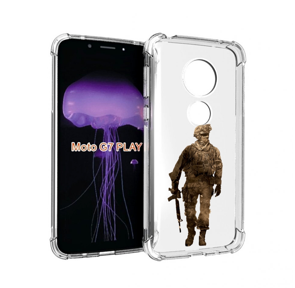 

Чехол MyPads call-of-duty мужской для Motorola Moto G7 Play, Прозрачный, Tocco