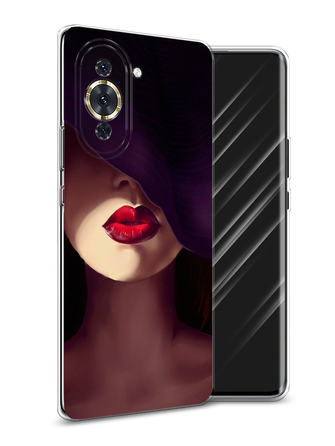 

Чехол Awog на Huawei Nova 10 Pro "Красные губы", Разноцветный, 6109050-7