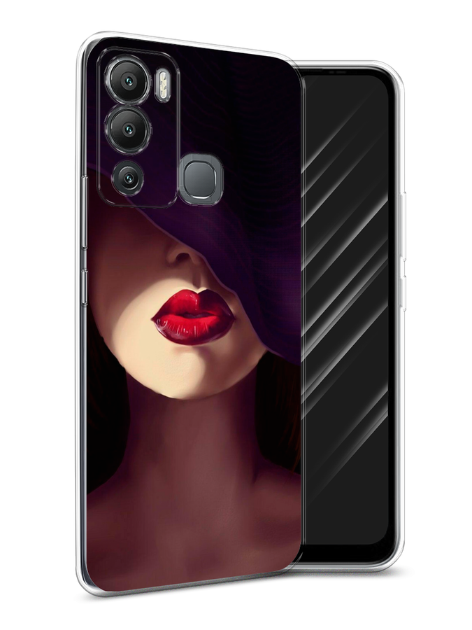 

Чехол Awog на Infinix Hot 12i "Красные губы", Разноцветный, 3101250-7