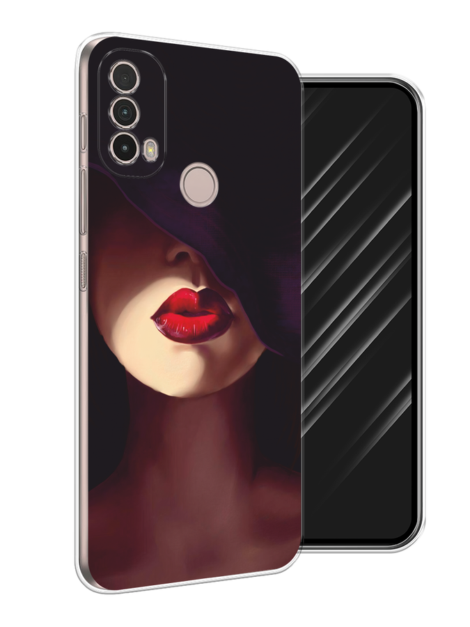 

Чехол Awog на Lenovo K14 Plus/Motorola Moto E20/E30/E40 "Красные губы", Разноцветный, 243550-7