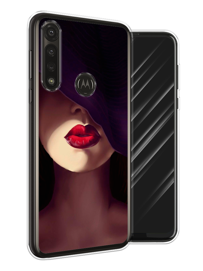 

Чехол Awog на Motorola Moto G Power 2020 "Красные губы", Разноцветный, 242650-7