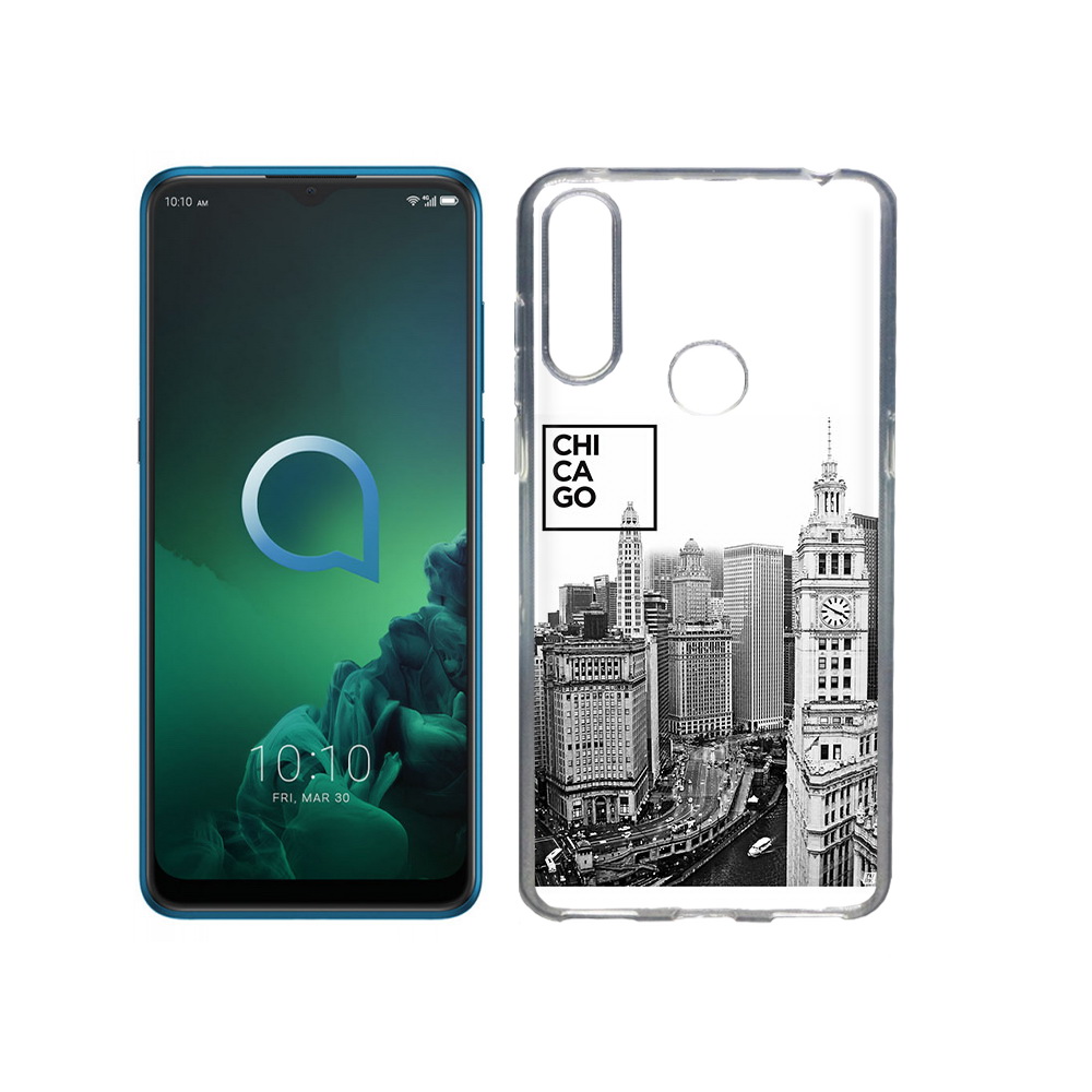 

Чехол MyPads Tocco для Alcatel 3X черно белый чикаго (PT227136.670.689), Прозрачный, Tocco