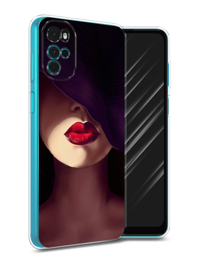 

Чехол Awog на Motorola Moto G22 "Красные губы", Разноцветный, 243150-7