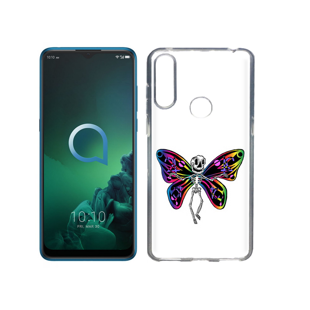 

Чехол MyPads Tocco для Alcatel 3X эффект бабочки (PT227136.670.701), Прозрачный, Tocco