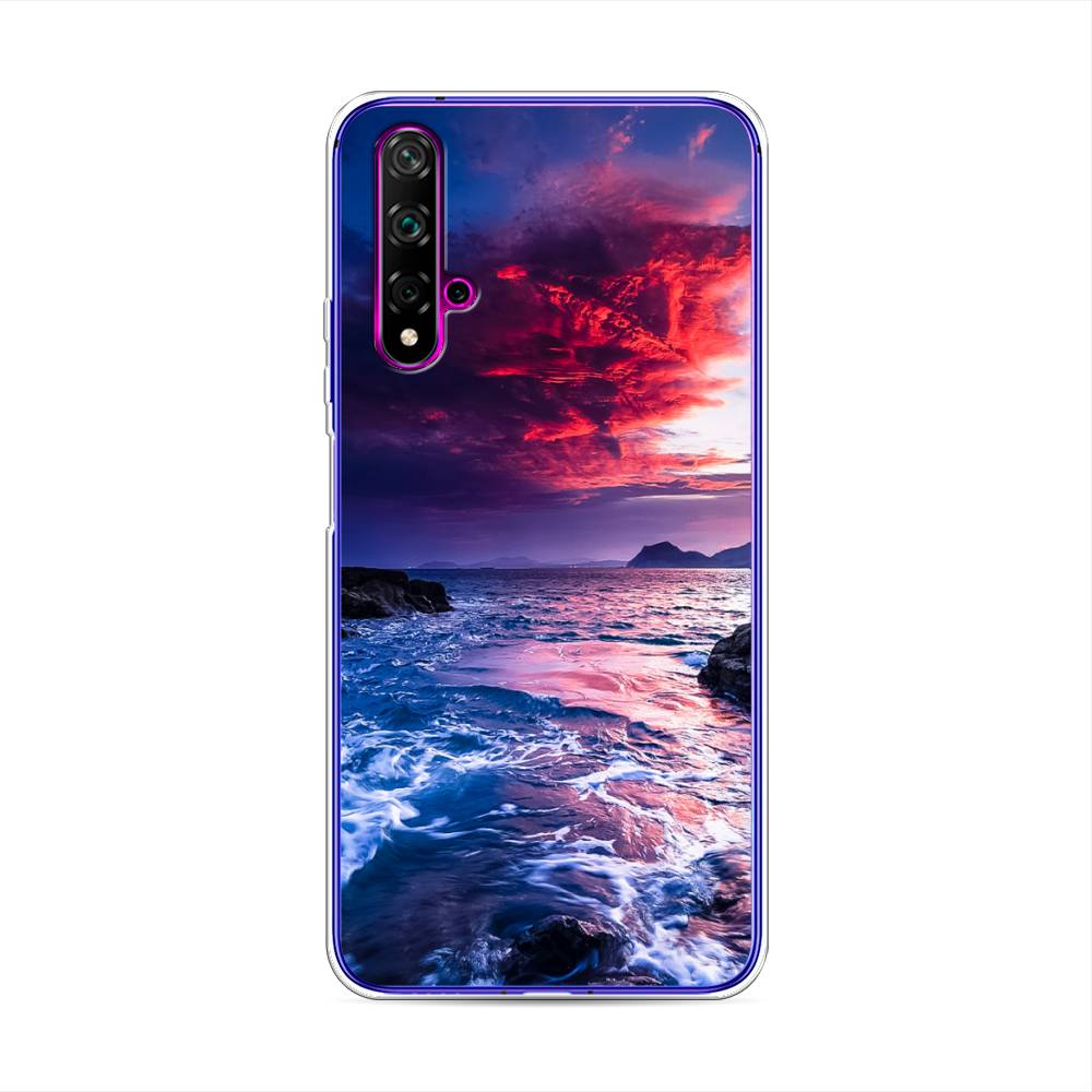 

Чехол Awog на Huawei Nova 5T "Волны 1", Разноцветный, 610550-4