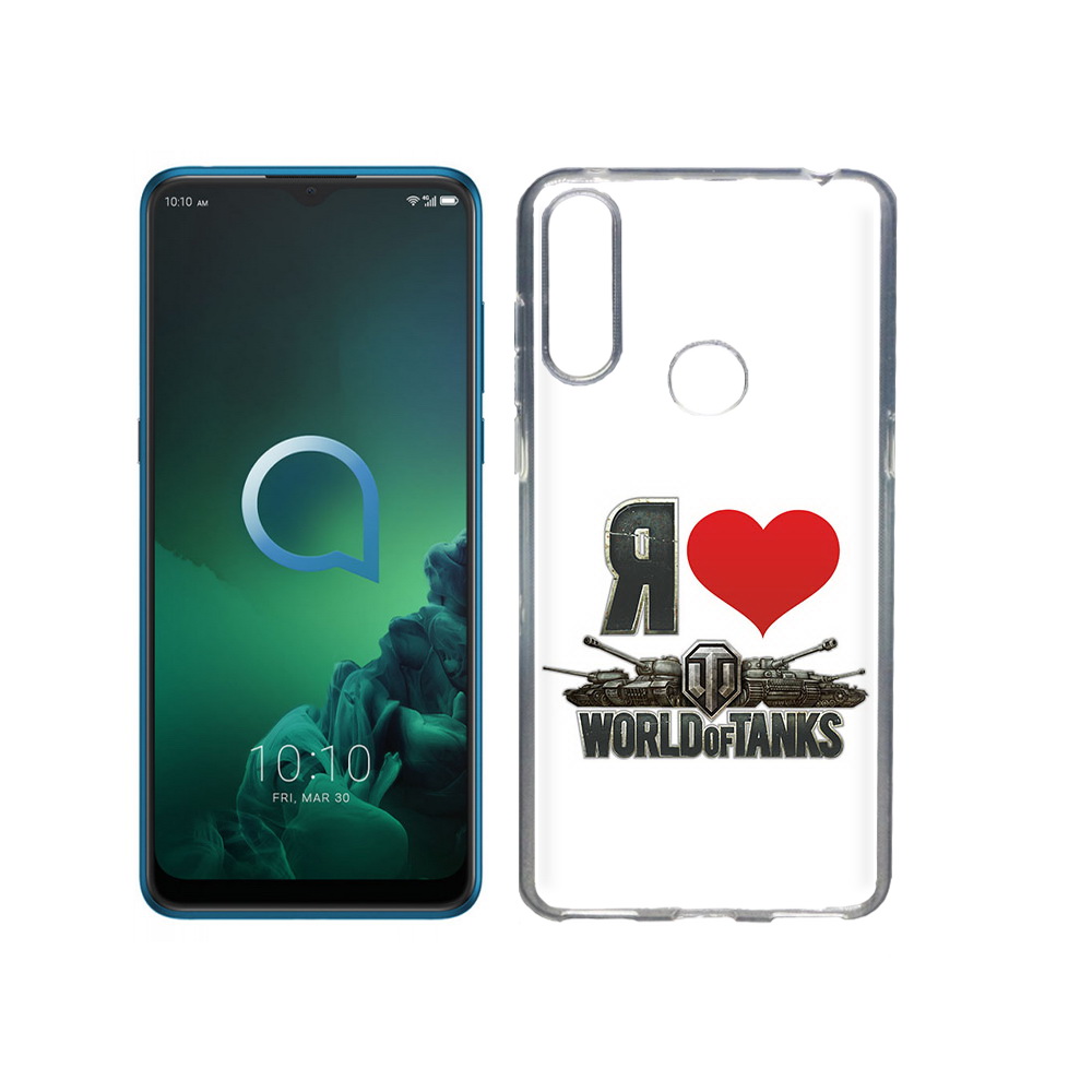 

Чехол MyPads Tocco для Alcatel 3X я люблю ворлд оф танк (PT227136.670.702), Прозрачный, Tocco