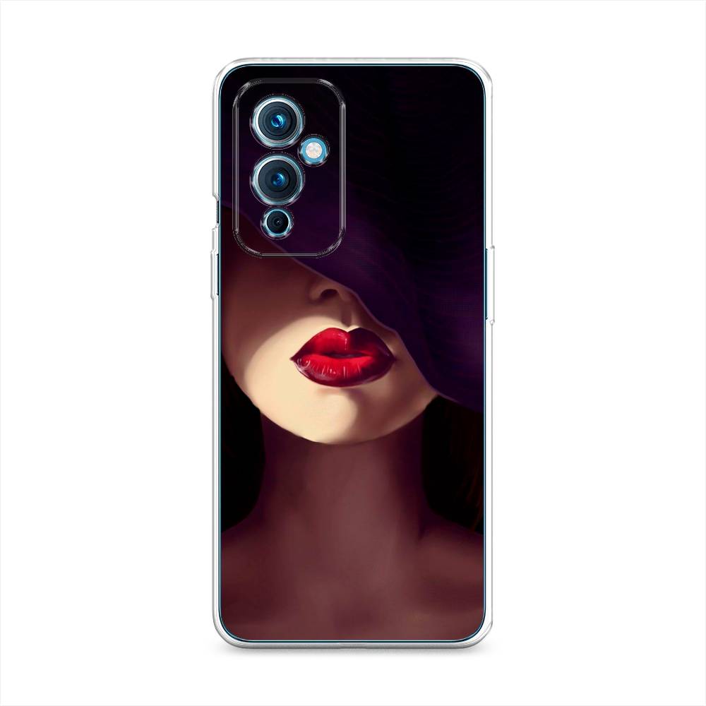 фото Силиконовый чехол "красные губы" на oneplus 9 le2110 awog