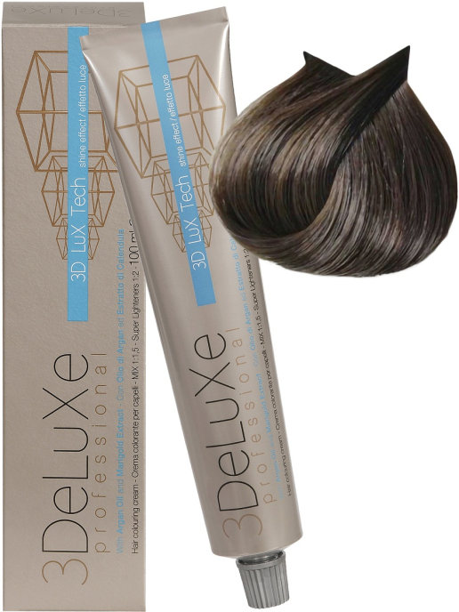 Крем-краска 3DELUXE Professional для волос 6.13 Темный блондин бежевый, 100 мл