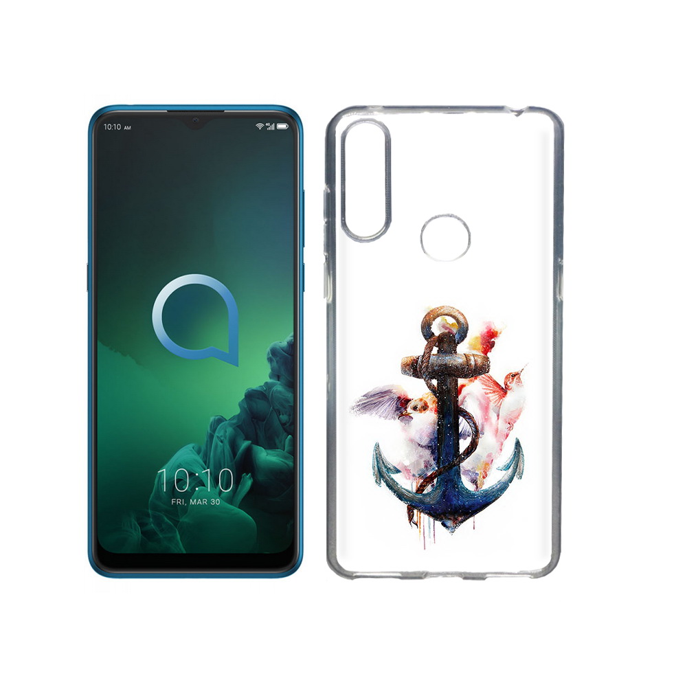 

Чехол MyPads Tocco для Alcatel 3X якорь с птицами (PT227136.670.703), Прозрачный, Tocco