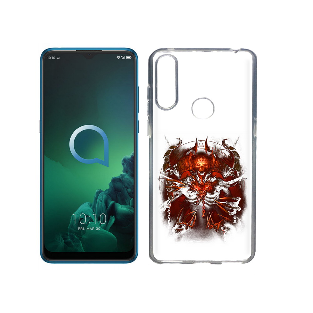 

Чехол MyPads Tocco для Alcatel 3X яркий демон (PT227136.670.708), Прозрачный, Tocco