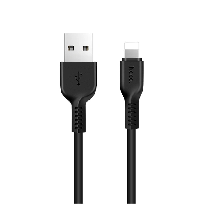 фото Кабель usb hoco x20 / разъем юсб / lightning лайтинг/ 1 метр / черный