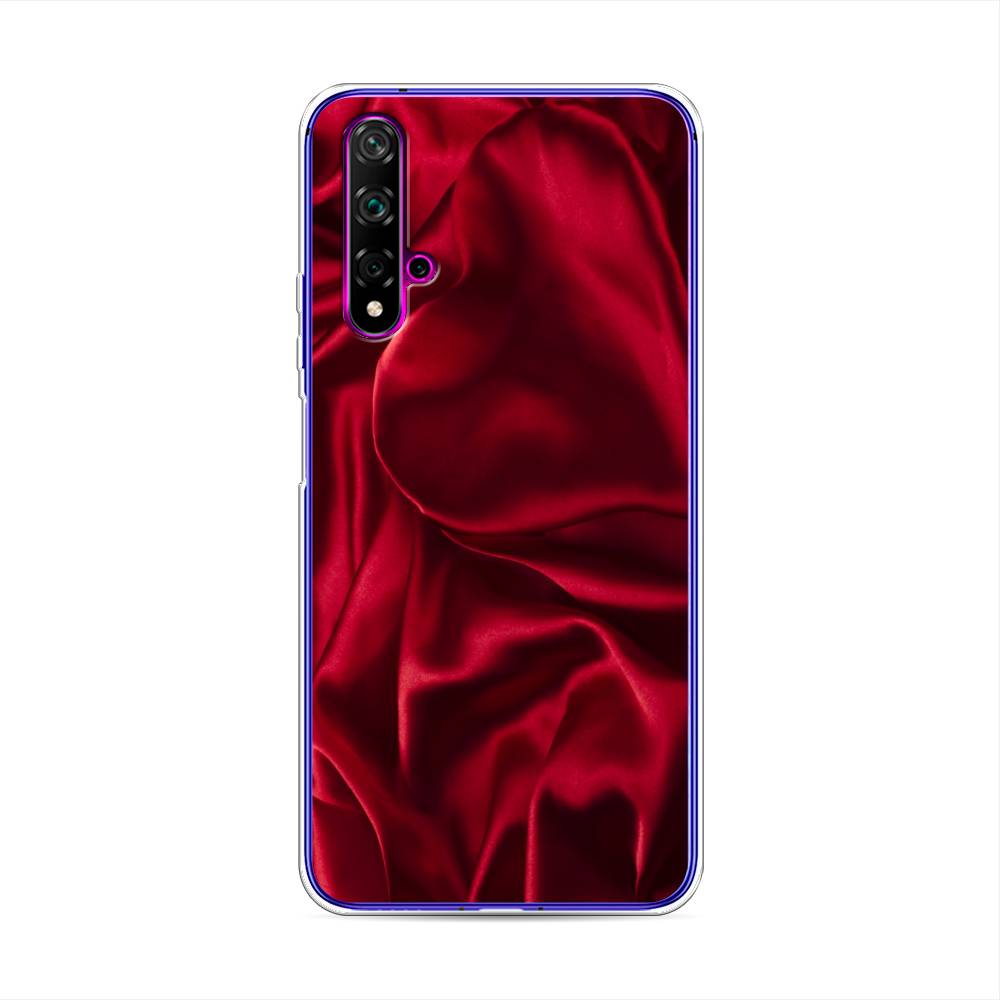 

Чехол Awog на Huawei Nova 5T "Текстура красный шелк", Разноцветный, 610550-3