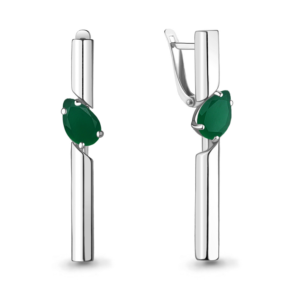 

Серьги из серебра с агатом Aquamarine 4744709_925_р, 4744709_925_р