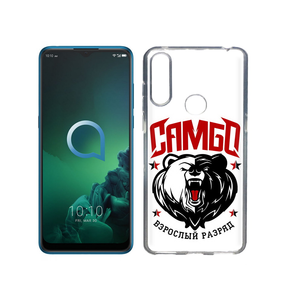

Чехол MyPads Tocco для Alcatel 3X Единоборства Самбо медведь (PT227136.670.75), Прозрачный, Tocco