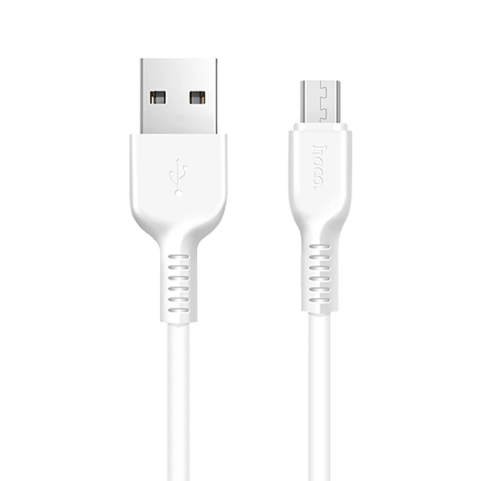 фото Кабель usb hoco x20 / разъем юсб / micro usb микро юсб / 2 метра / белый