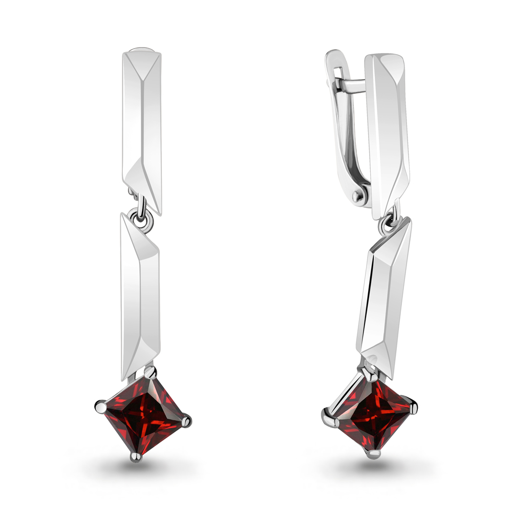 

Серьги подвески из серебра с гранатом Aquamarine 4744803_925_р, 4744803_925_р