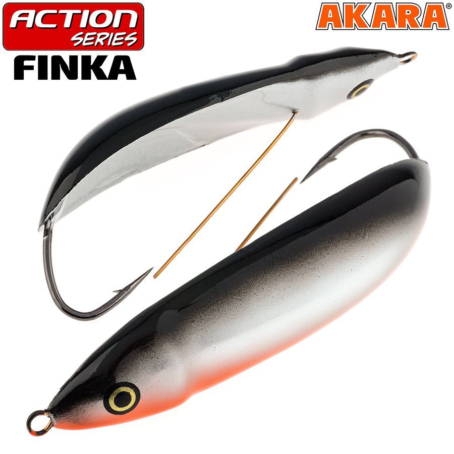 

Блесна Akara Finka minnow spoon ANF-70S-A9 колебалка 15 гр 70 мм, Finka minnow spoon