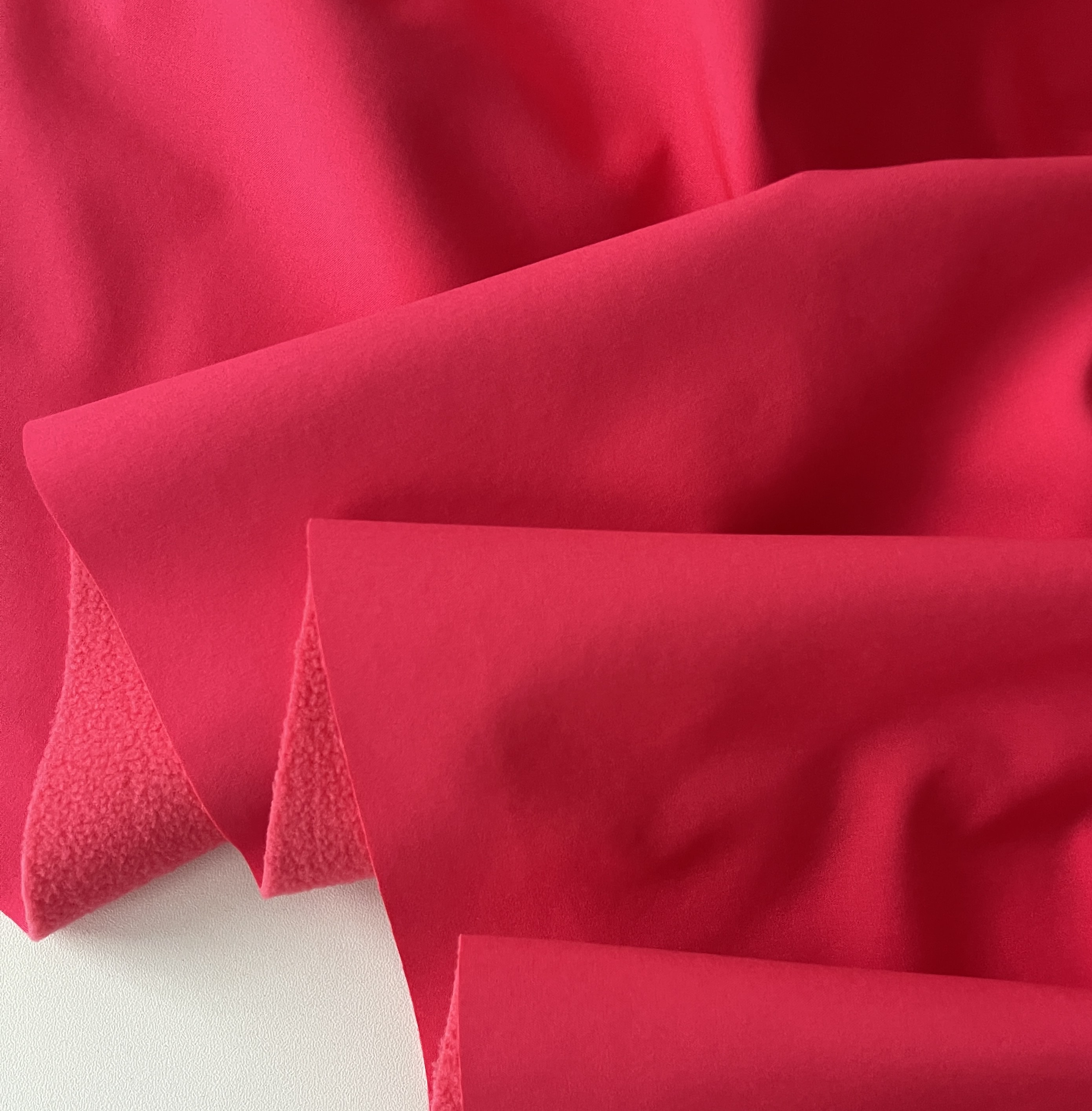 Ткань софтшелл MamiMa fabric 07621 розовый, отрез 100x148 см