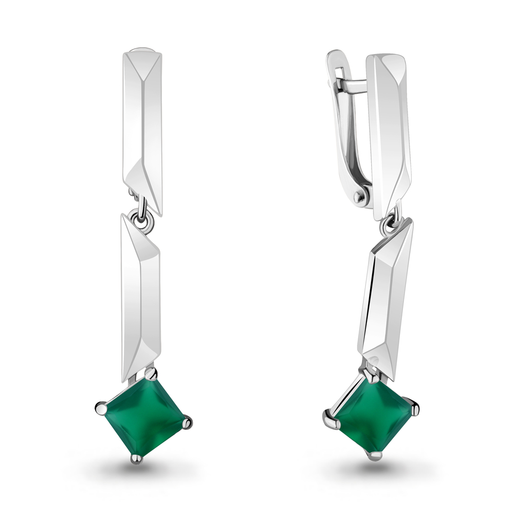 

Серьги подвески из серебра с агатом Aquamarine 4744809_925_р, 4744809_925_р