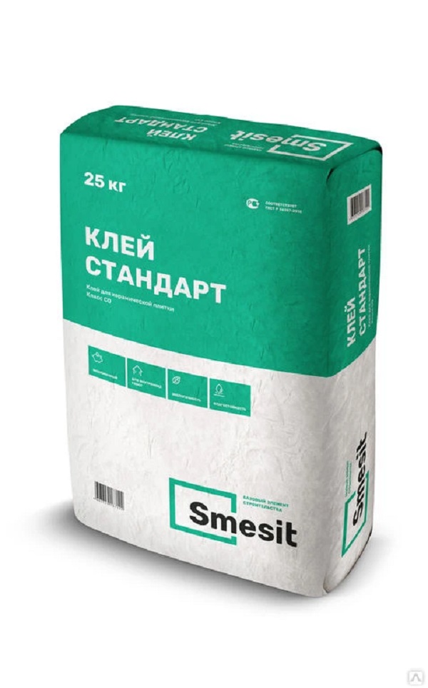 

Клей для плитки Smesit Стандарт 25кг *1/48